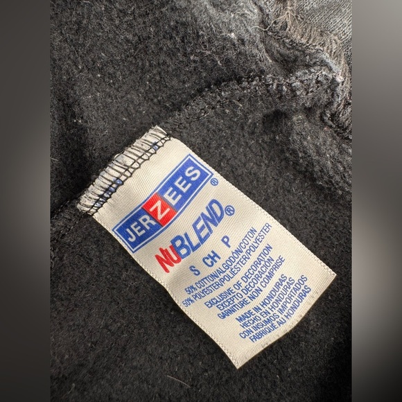 Vintage Jerzees Men’s Navy Fleece Sweatpants Small - Picture 3 of 5